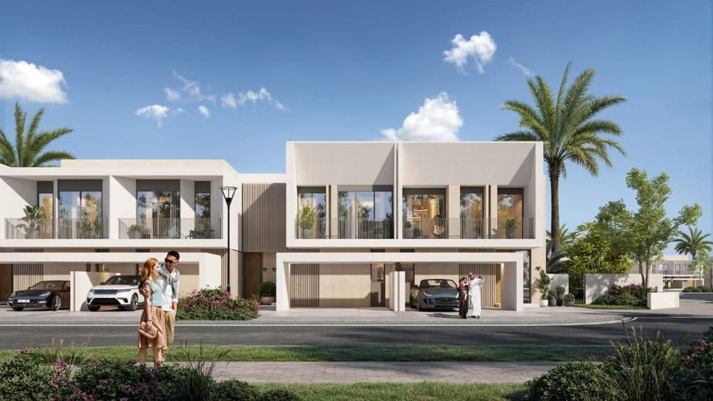 Maha Townhouses exterior view - Town Square, Dubai - by Nshama Group