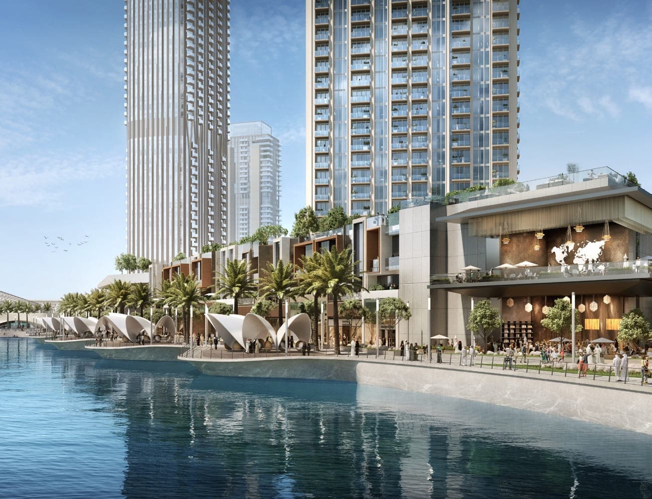 Savanna architecture in Dubai Creek Harbour, Dubai, by Emaar