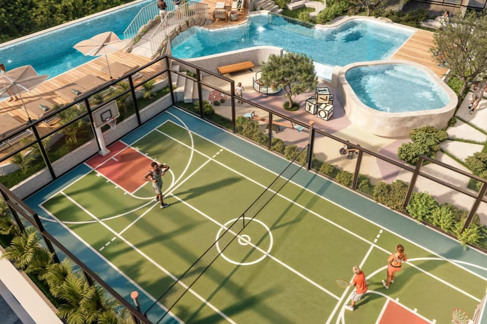105 Residences by Kamdar amenity Multi-Purpose Sports Court in JVC (Jumeirah Village Circle), Dubai, by Kamdar Developments