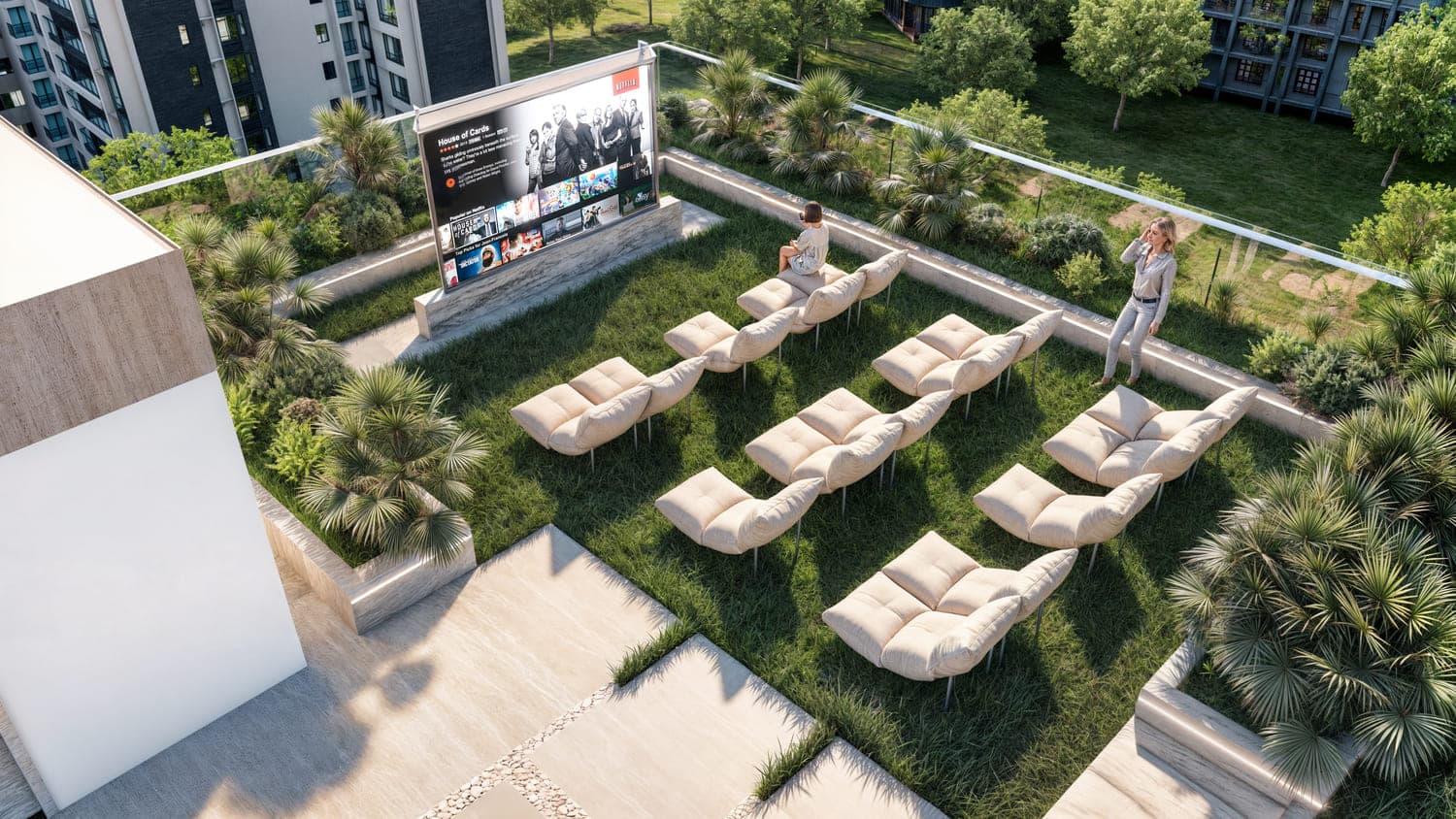 105 Residences by Kamdar amenity Rooftop Open Air Cinema - JVC (Jumeirah Village Circle), Dubai - by Kamdar Developments
