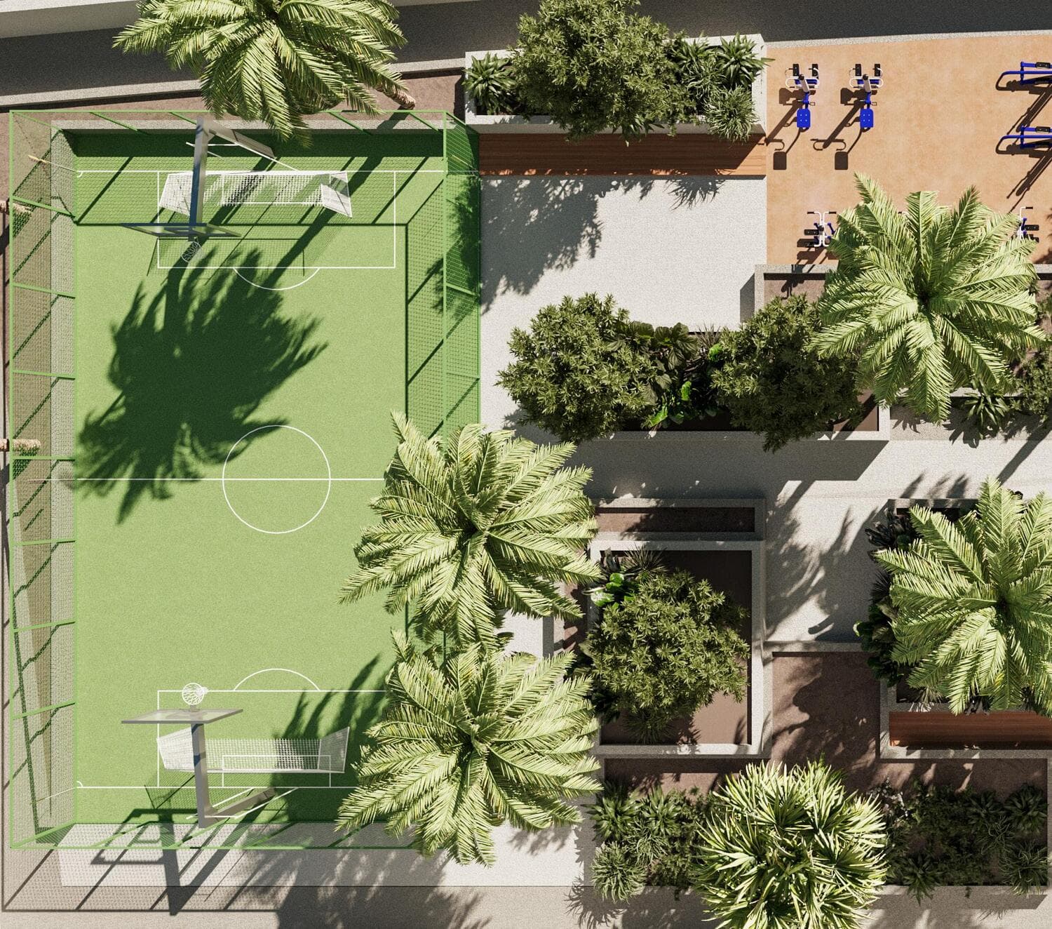 11 Hills Park amenity Paddle Tennis And Multi Function Sport Area - Dubai Science Park, Dubai - by TownX