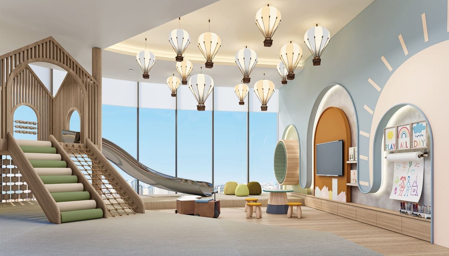 15 Cascade Featured by Versace Ceramics amenity Indoor Kid’S Play Area - Dubai Motor City, Dubai - by Iman Developers