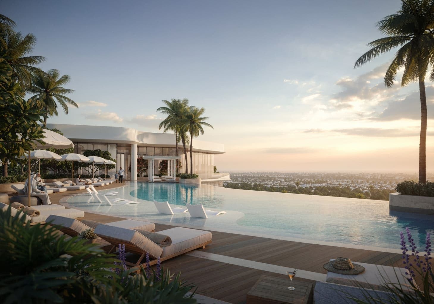 15 Cascade Featured by Versace Ceramics amenity Infinity Pool - Dubai Motor City, Dubai - by Iman Developers