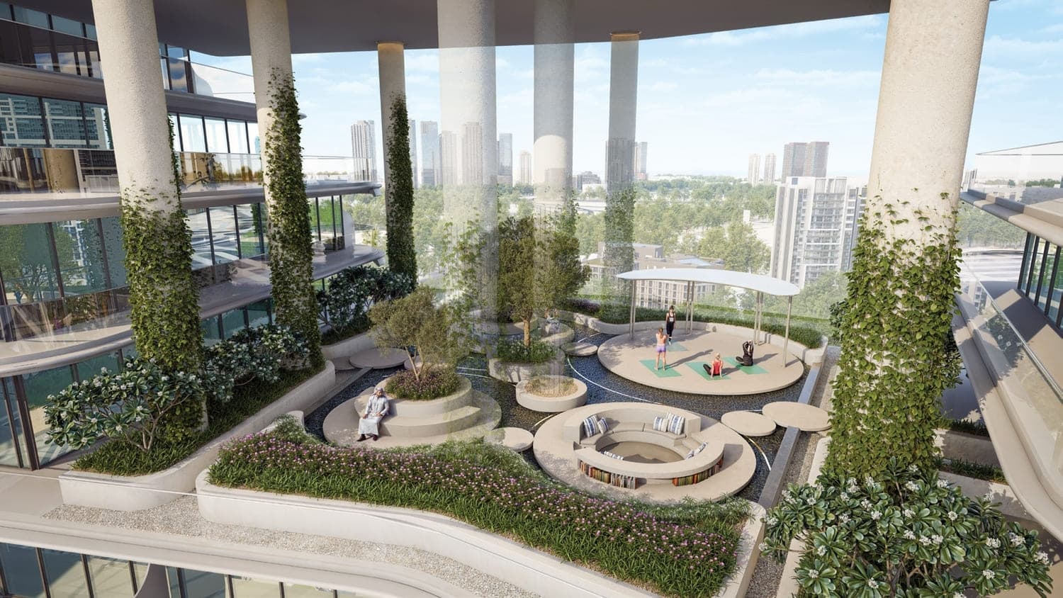 15 Cascade Featured by Versace Ceramics amenity Sky Garden - Dubai Motor City, Dubai - by Iman Developers