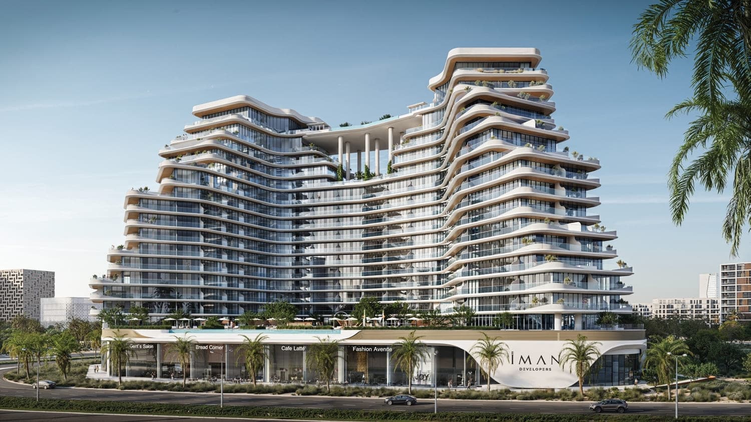 15 Cascade Featured by Versace Ceramics exterior view - Dubai Motor City, Dubai - by Iman Developers