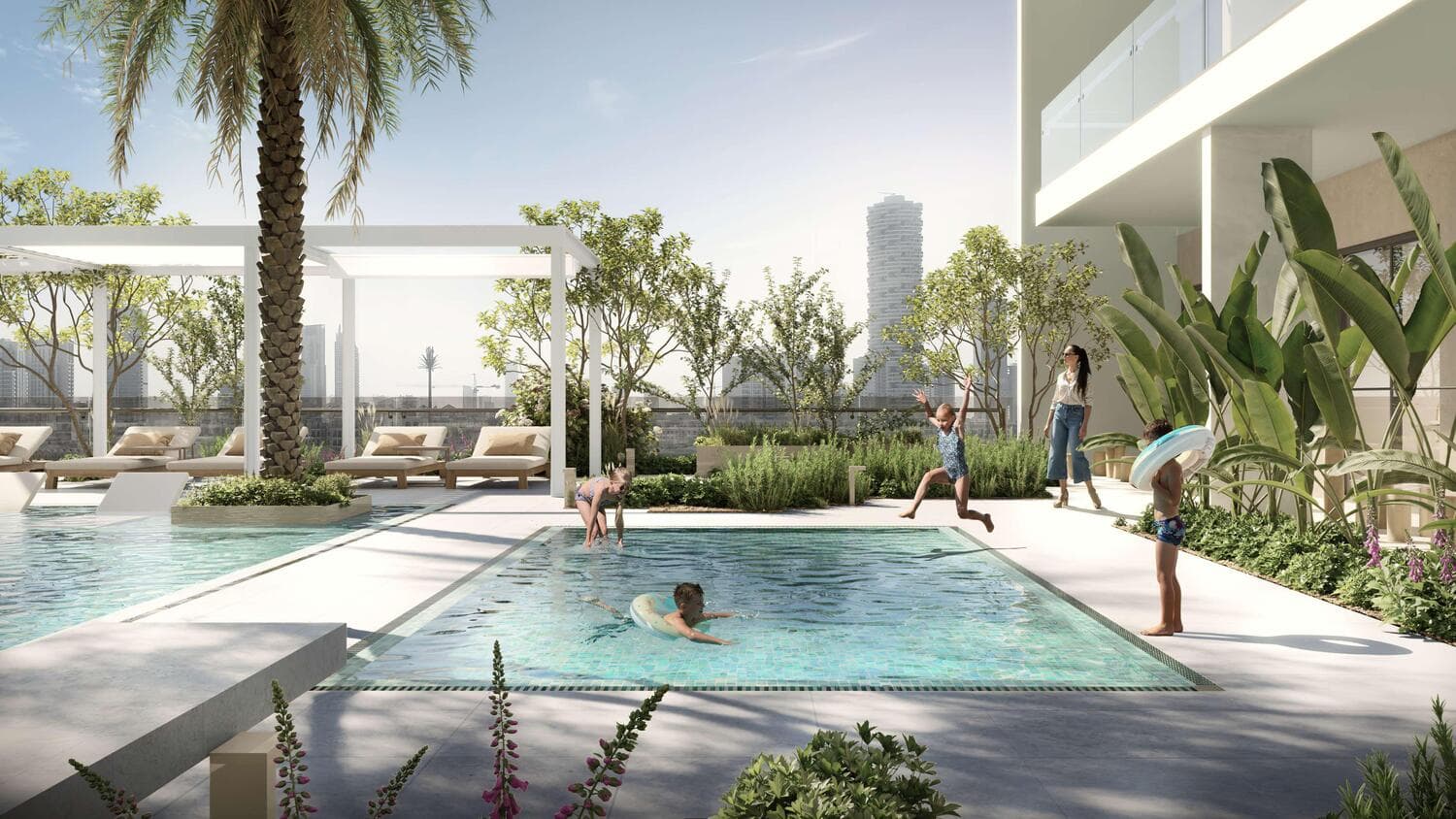 1WOOD Residence 2 amenity Kids Pool - JVC (Jumeirah Village Circle), Dubai - by Object 1