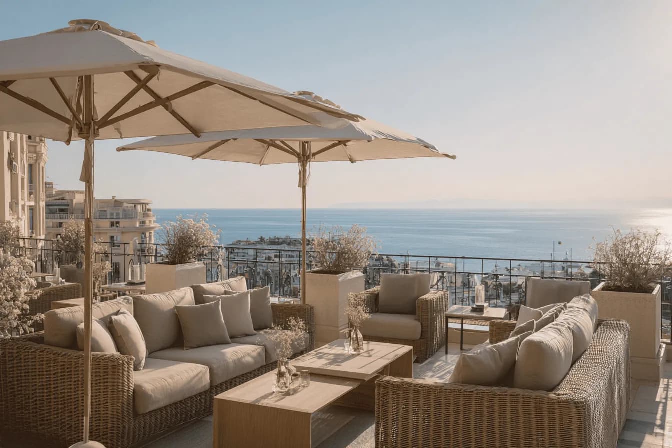 241 Waterside amenity Pergola Seating - Palm Deira, Dubai - by Regent Developments