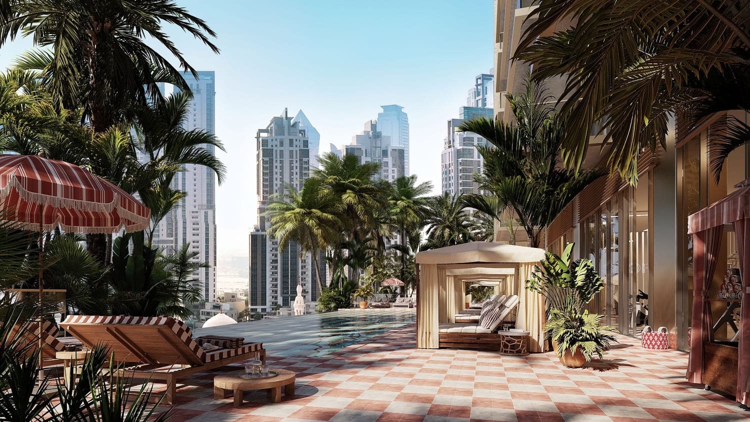 25h Heimat amenity Outdoor Adult & Children Swimming Pool in Downtown Dubai, Dubai, by East and West International Group