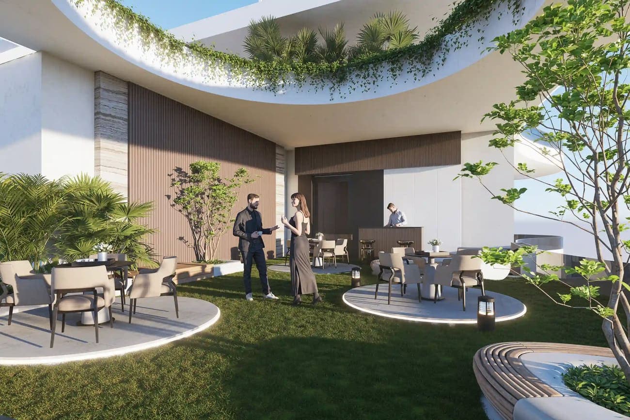 311 Boulevard amenity Golf Court & Party Deck in JVC (Jumeirah Village Circle), Dubai, by BAMX Development
