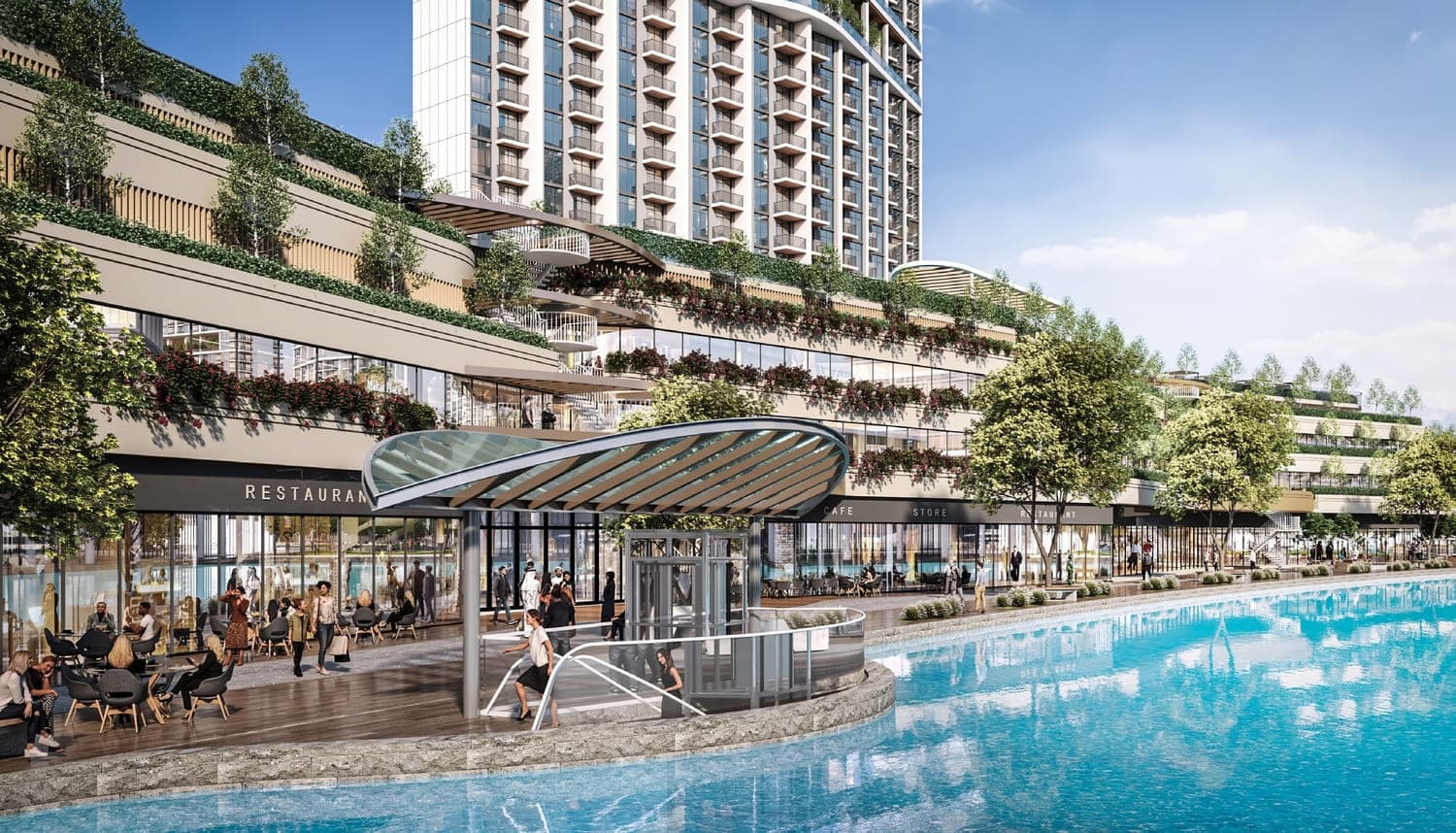 320 Riverside Crescent amenity F&B - Sobha Hartland 2, Dubai - by Sobha