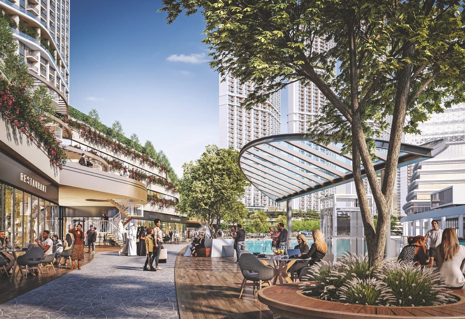 340 Riverside Crescent amenity F&B & Outlets - Sobha Hartland 2, Dubai - by Sobha