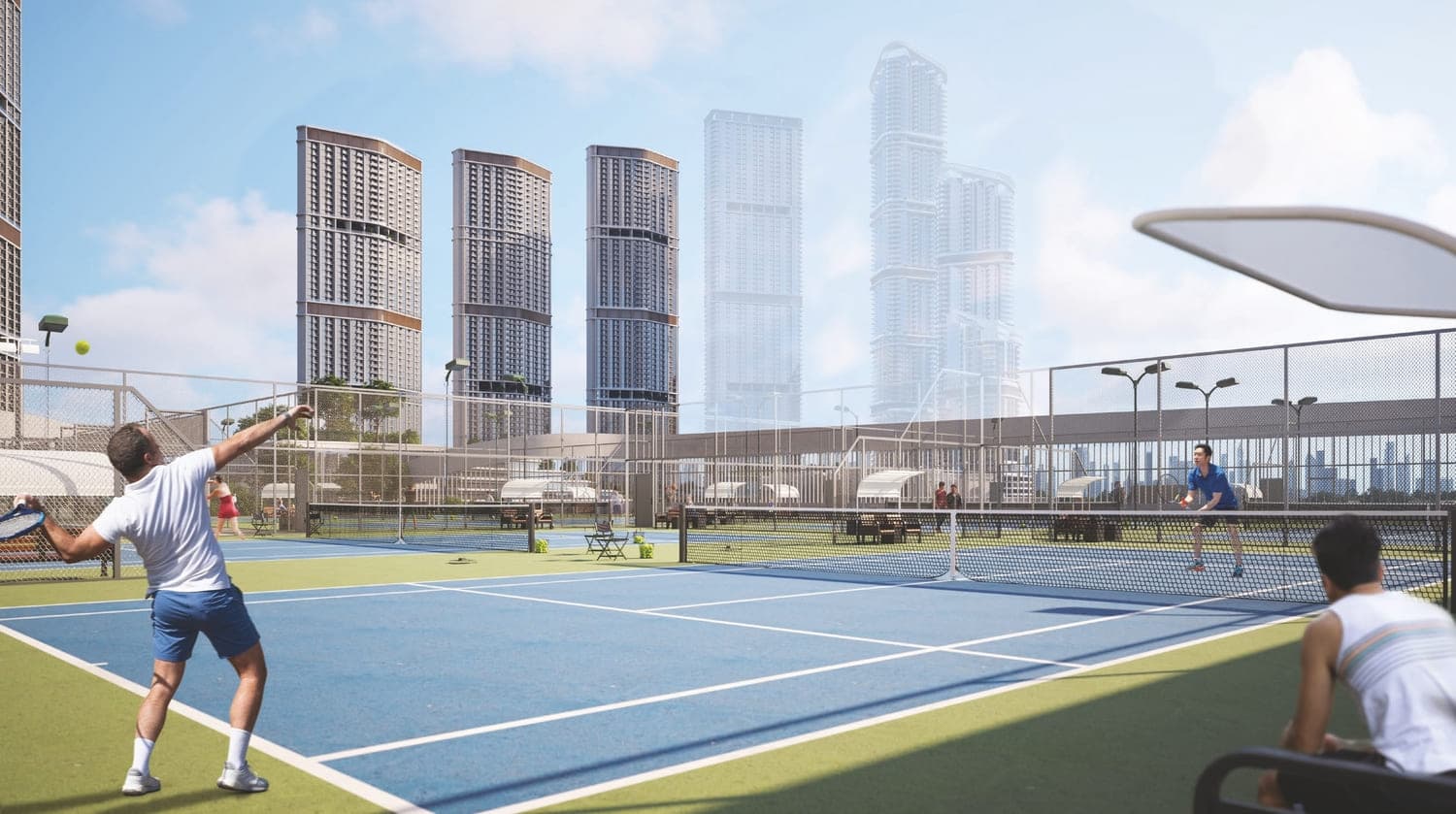 340 Riverside Crescent amenity Tennis Court - Sobha Hartland 2, Dubai - by Sobha