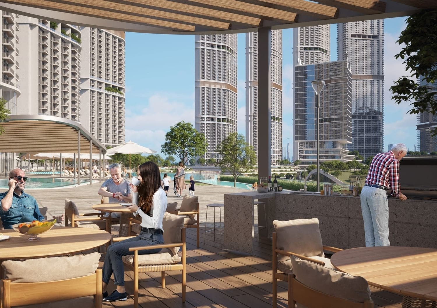 350 Riverside Crescent amenity Bbq - Sobha Hartland 2, Dubai - by Sobha