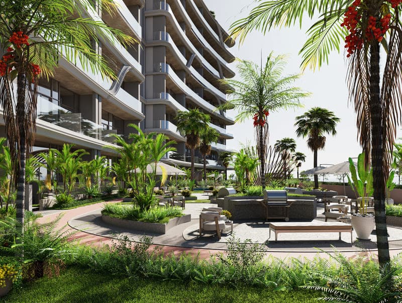 48 Parkside amenity Bbq Area - Arjan, Dubai - by Tabeer Real Estate Development LLC