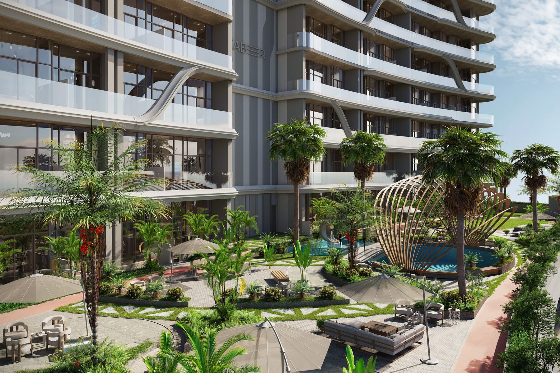 48 Parkside amenity Green Area - Arjan, Dubai - by Tabeer Real Estate Development LLC