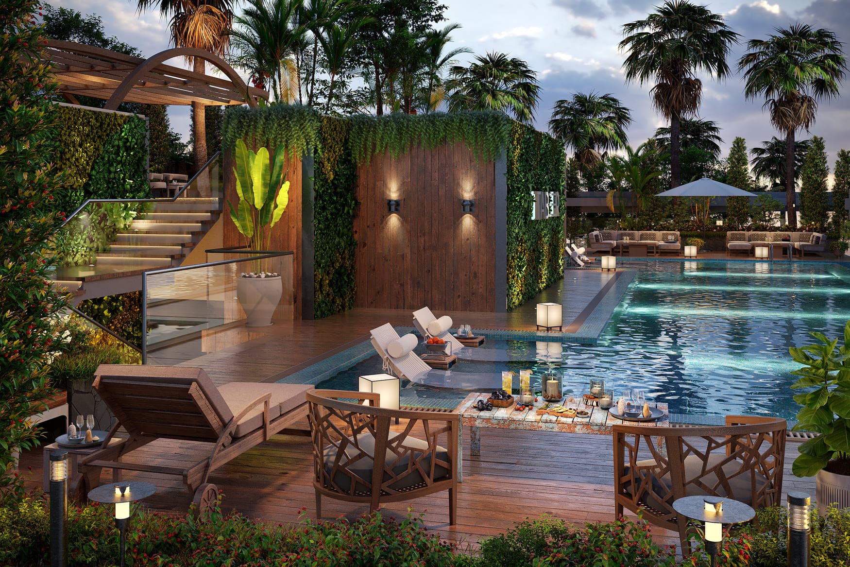 48 Parkside amenity Rooftop Sitting Area - Arjan, Dubai - by Tabeer Real Estate Development LLC