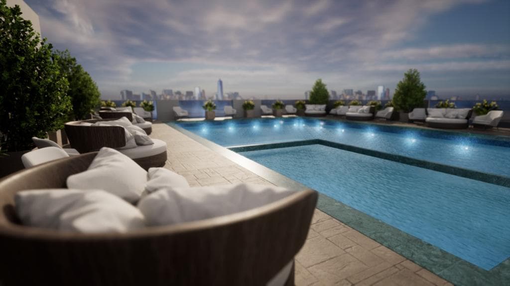 555 Park Views amenity Swimming Pool - JVT (Jumeirah Village Triangle), Dubai - by Serene Developments