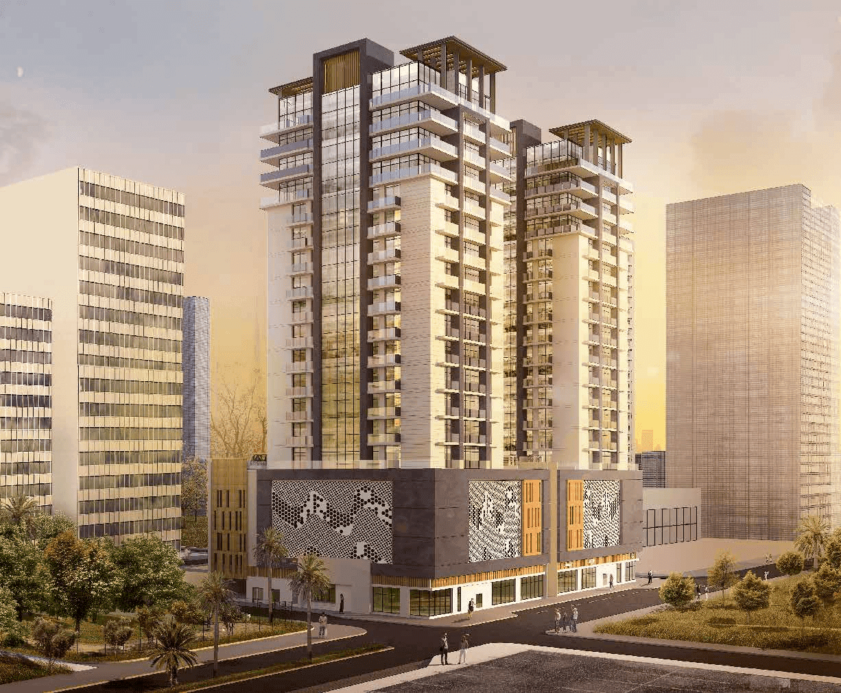 7 Park Central By Meteora exterior view - JVC (Jumeirah Village Circle), Dubai - by Meteora Developers