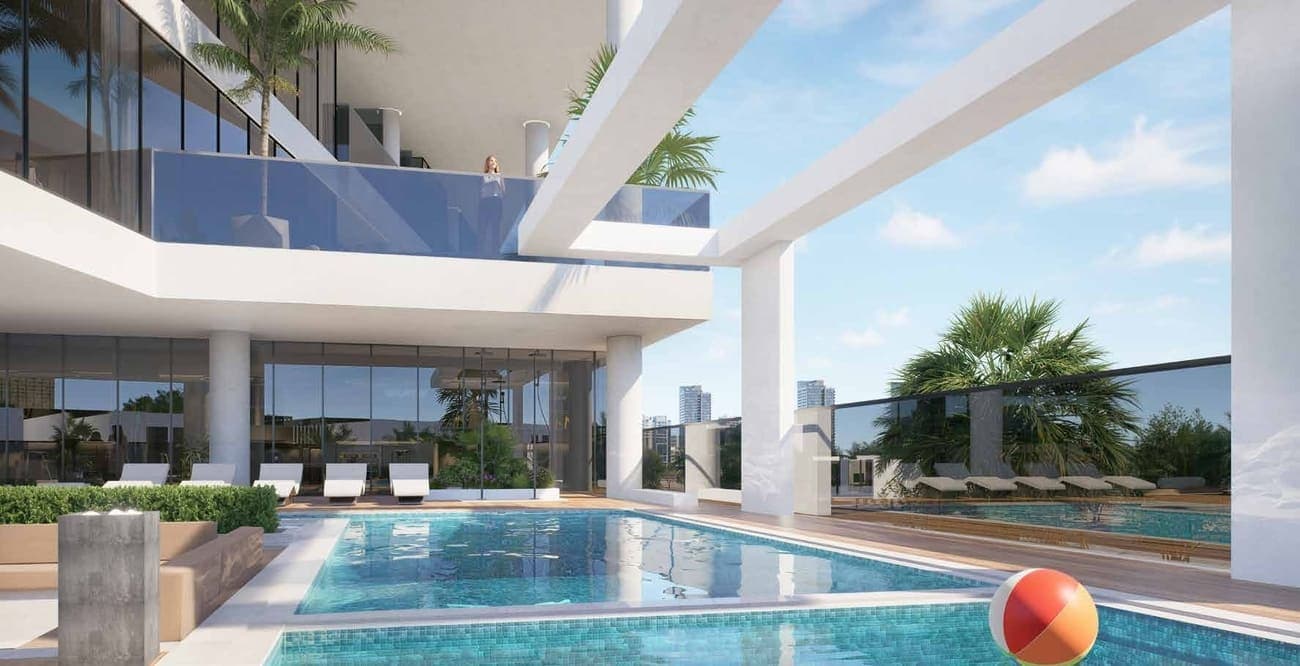 77 Boulevard amenity Pool Designed For Style & Comfort - JVC (Jumeirah Village Circle), Dubai - by BAMX Development