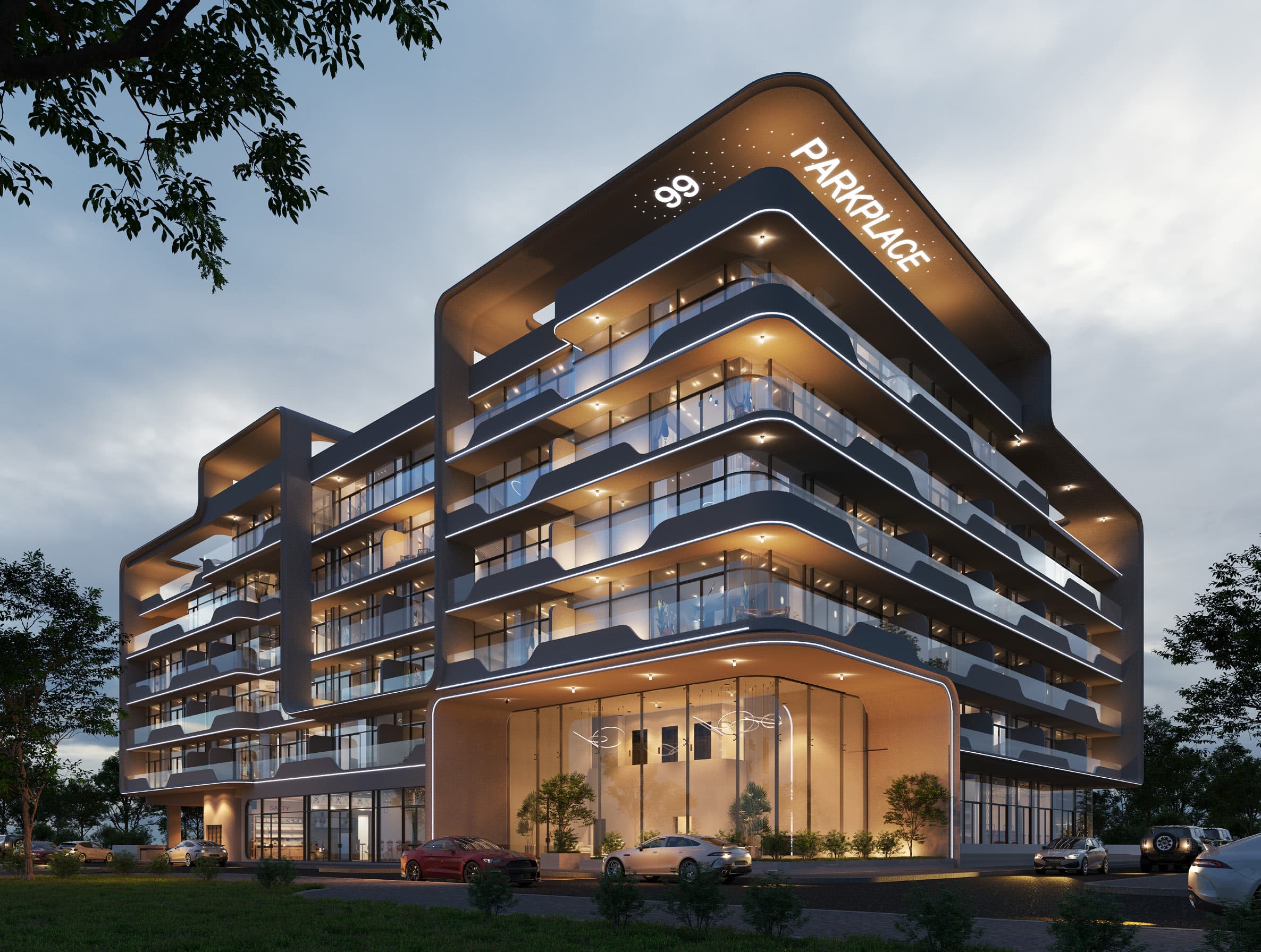 99 Parkplace exterior view - JVC (Jumeirah Village Circle), Dubai - by Tabeer Real Estate Development LLC