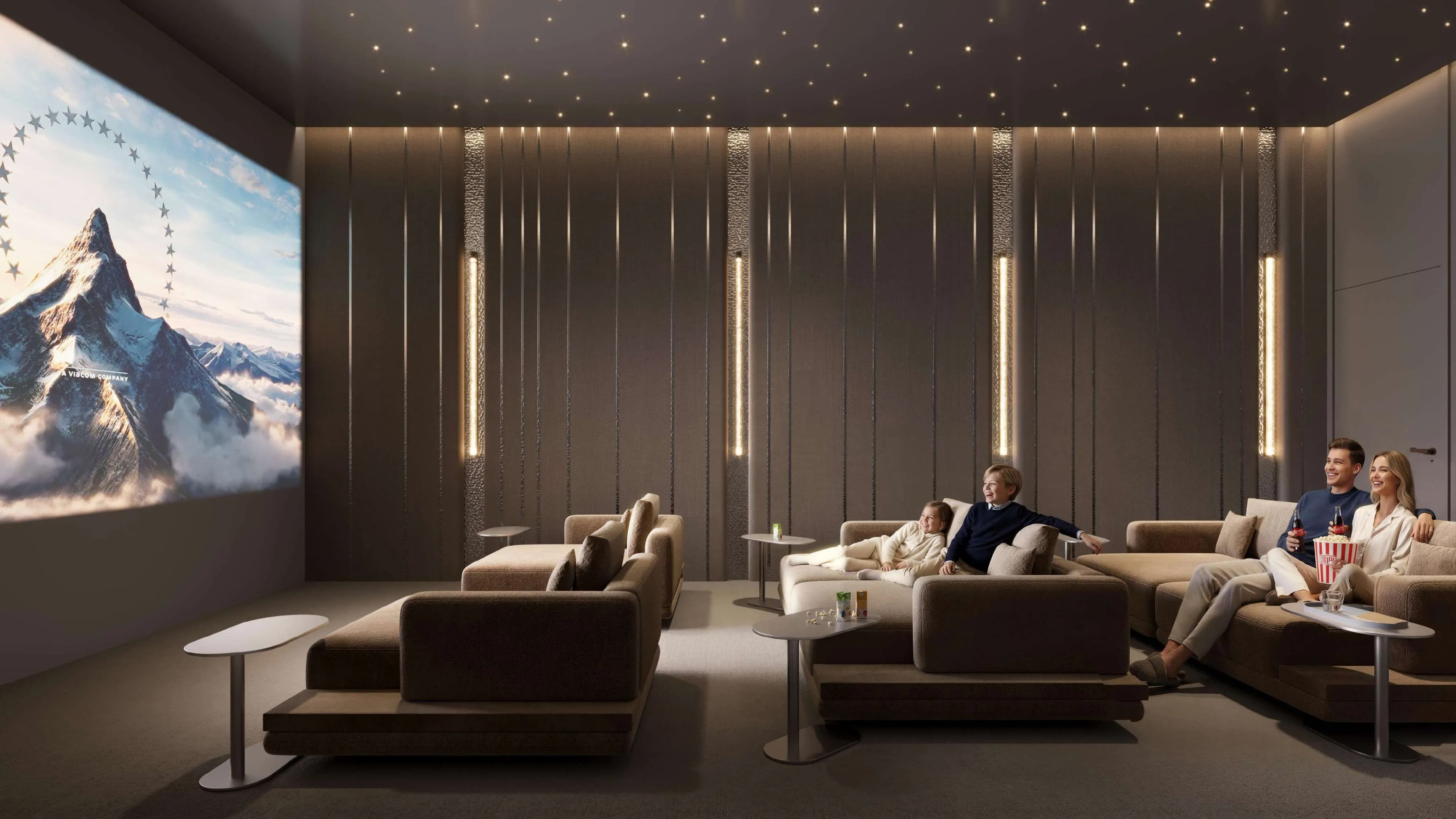 A1LA Residence amenity Cinema - Abu Dhabi, Dubai - by Object 1