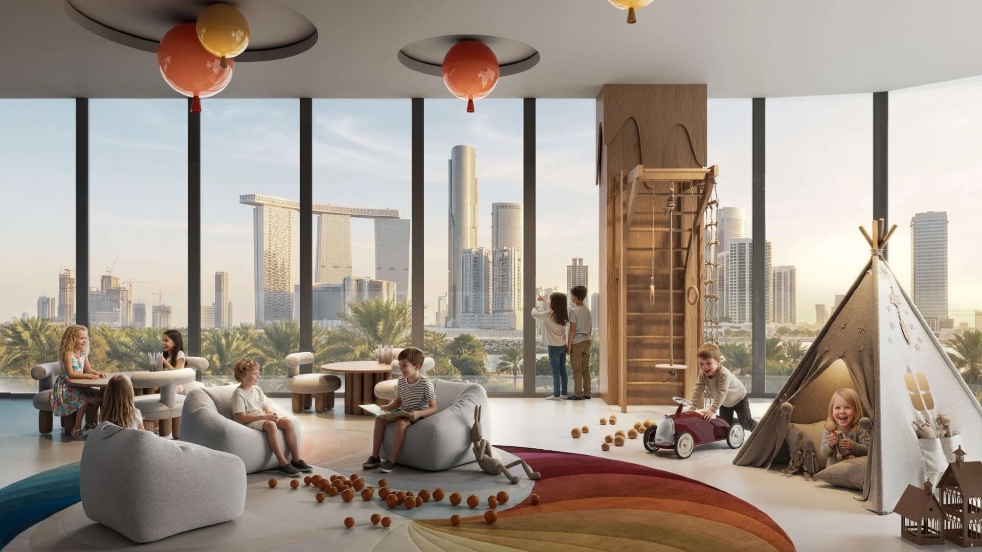 A1LA Residence amenity Kids' Play Room in Abu Dhabi, by Object 1