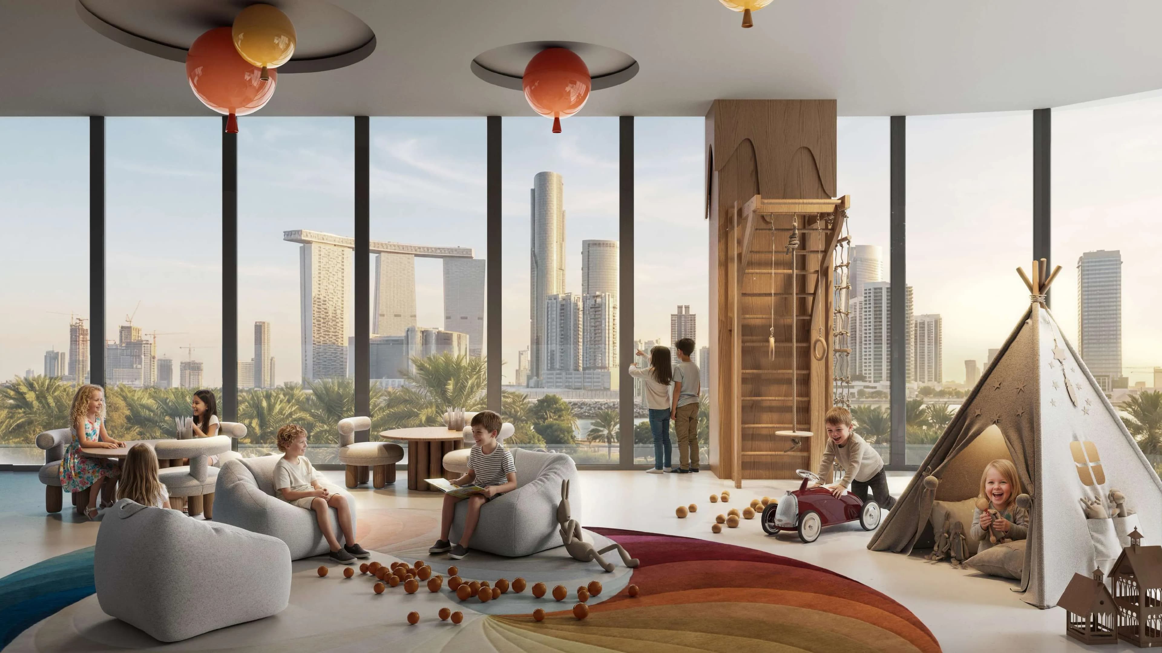 A1LA Residence amenity Kids' Play Room - Abu Dhabi, Dubai - by Object 1