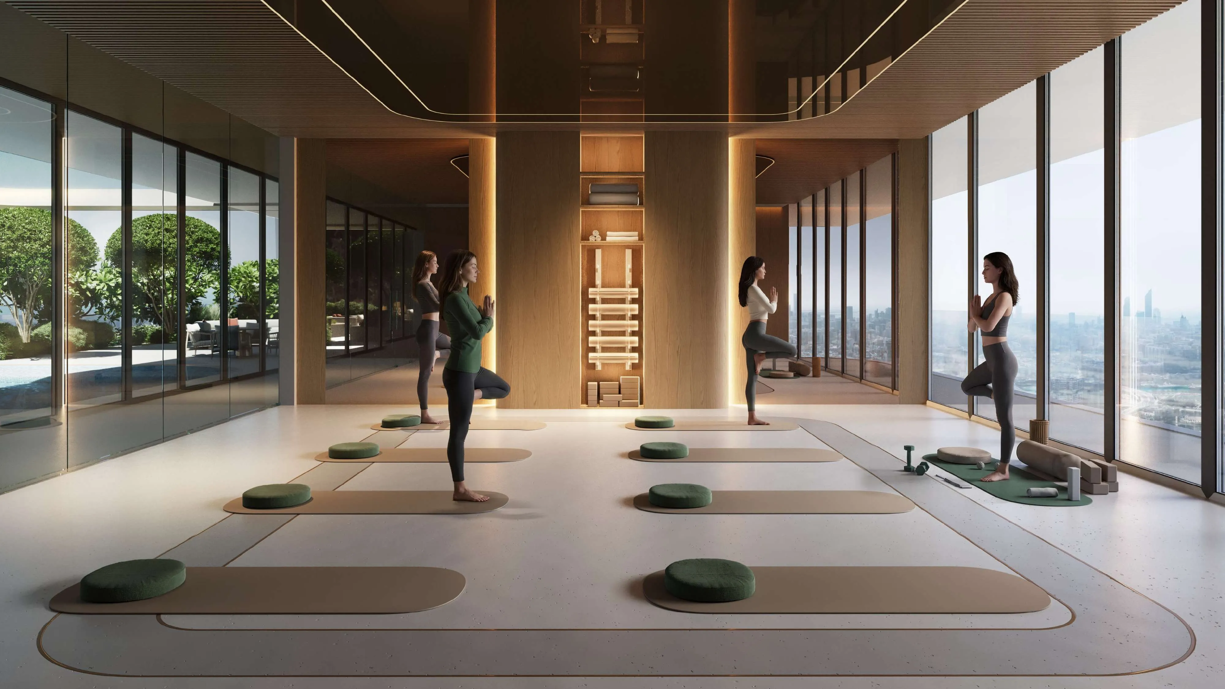 A1LA Residence amenity Yoga & Pilates Room - Abu Dhabi, Dubai - by Object 1