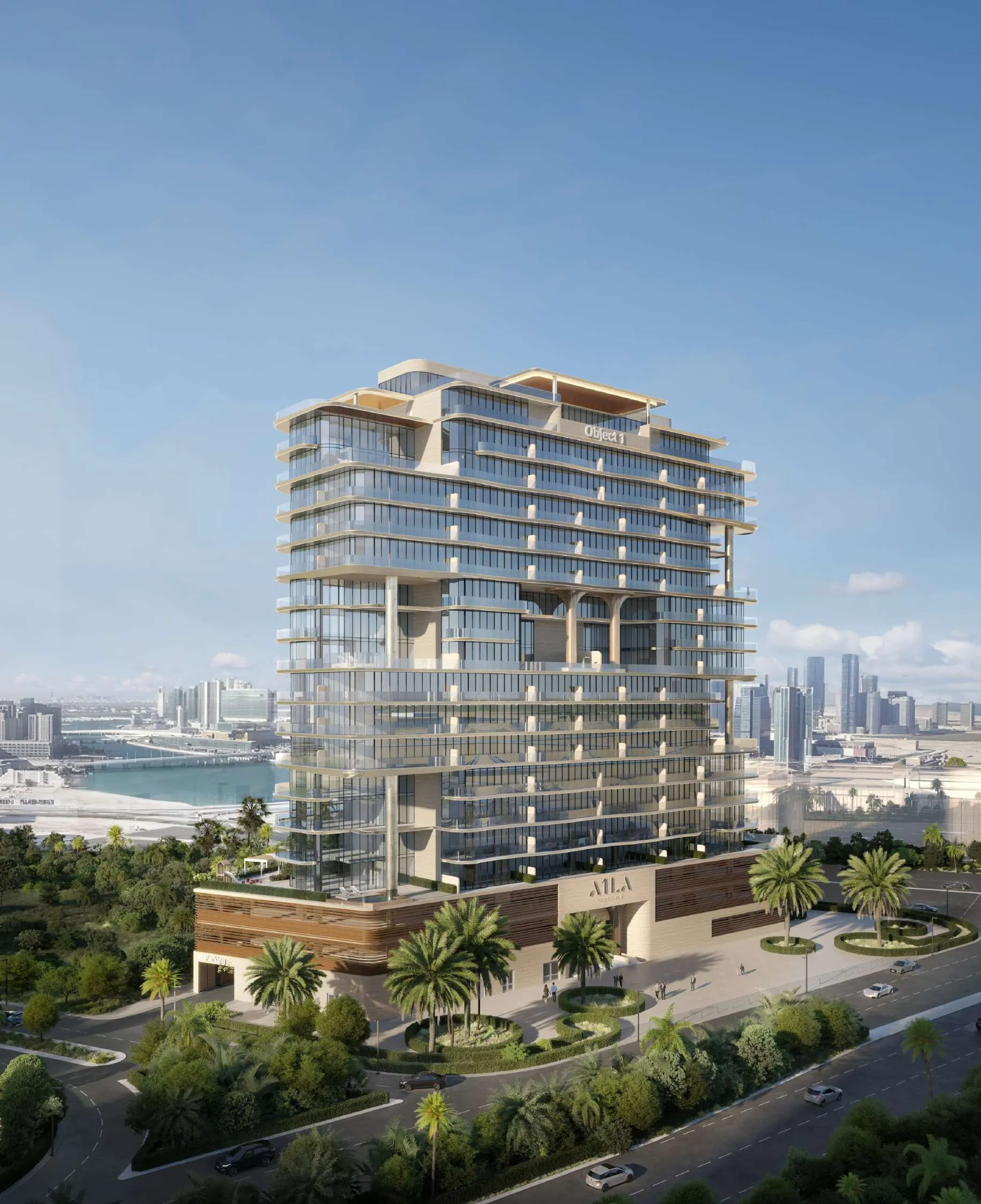 A1LA Residence exterior view - Abu Dhabi, Dubai - by Object 1