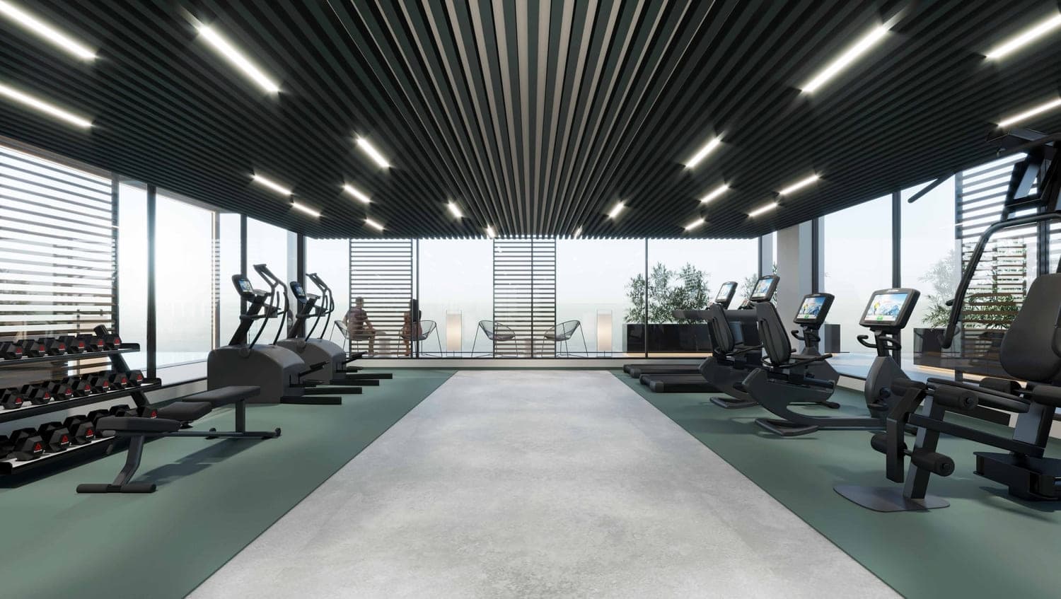 Aark Residences amenity Fitness Gym - Dubailand Residence Complex, Dubai - by Aark Developers