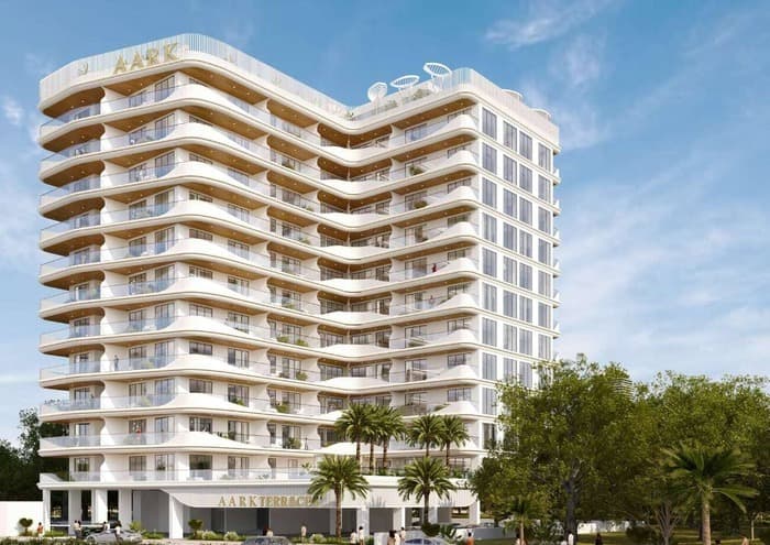 Aark Terraces exterior view - Dubailand Residence Complex, Dubai - by Aark Developers