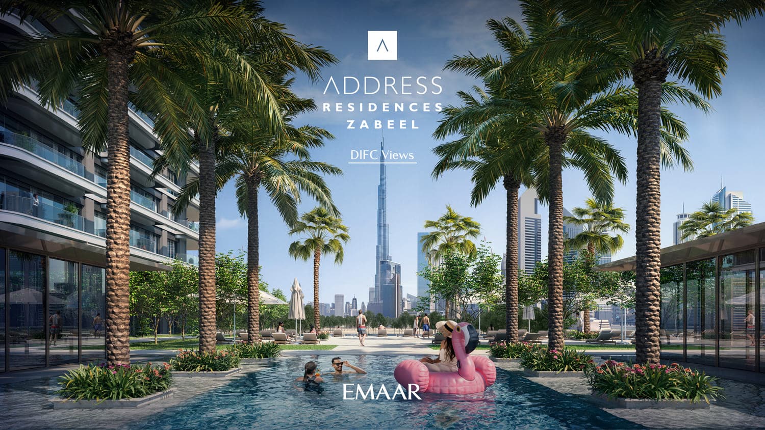 Address Residences Zabeel amenity Central Vista Pool - Zabeel 1&2, Dubai - by Emaar