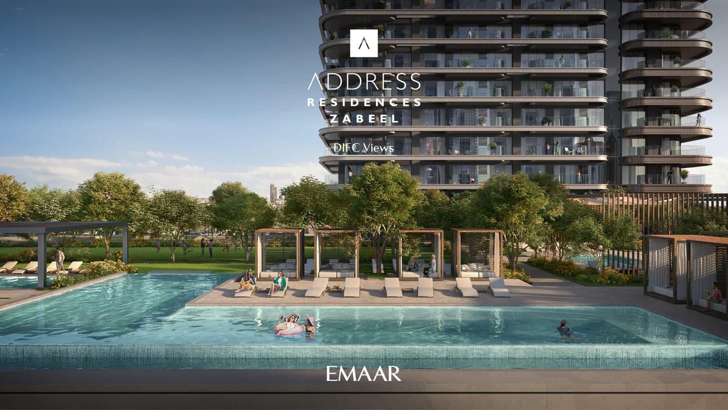 Address Residences Zabeel amenity Pool Cabanas - Zabeel 1&2, Dubai - by Emaar
