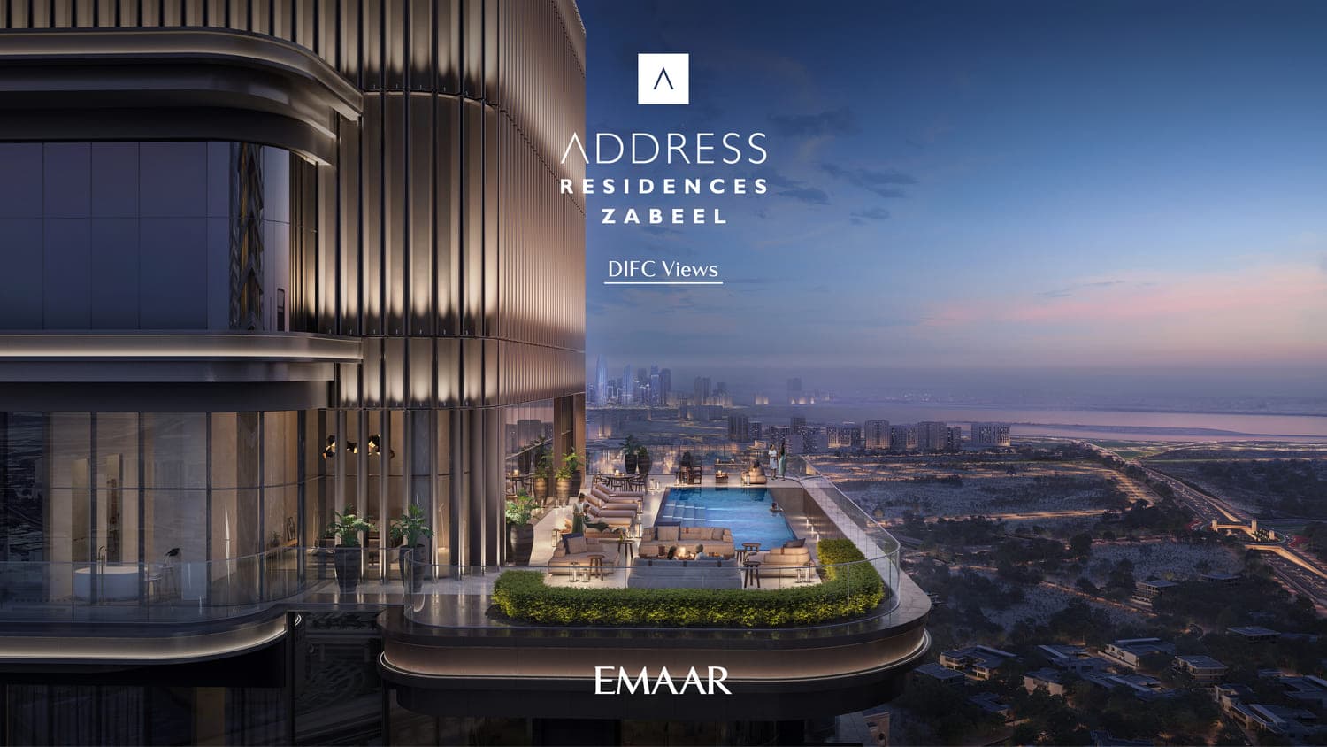 Address Residences Zabeel amenity Roof Top Pool - Zabeel 1&2, Dubai - by Emaar