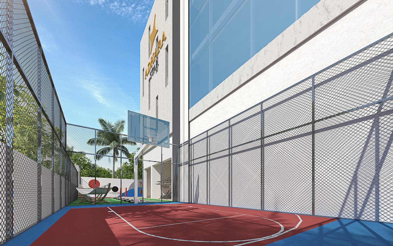 Adhara Star amenity Basketball Court in Arjan, Dubai, by Acube Developments