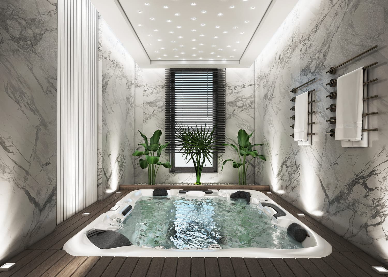 Adhara Star amenity Hot Tub in Arjan, Dubai, by Acube Developments