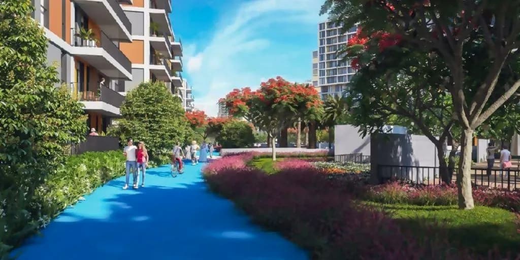 Afnan amenity Central Garden Walk in Dubai Production City, Dubai, by Deyaar