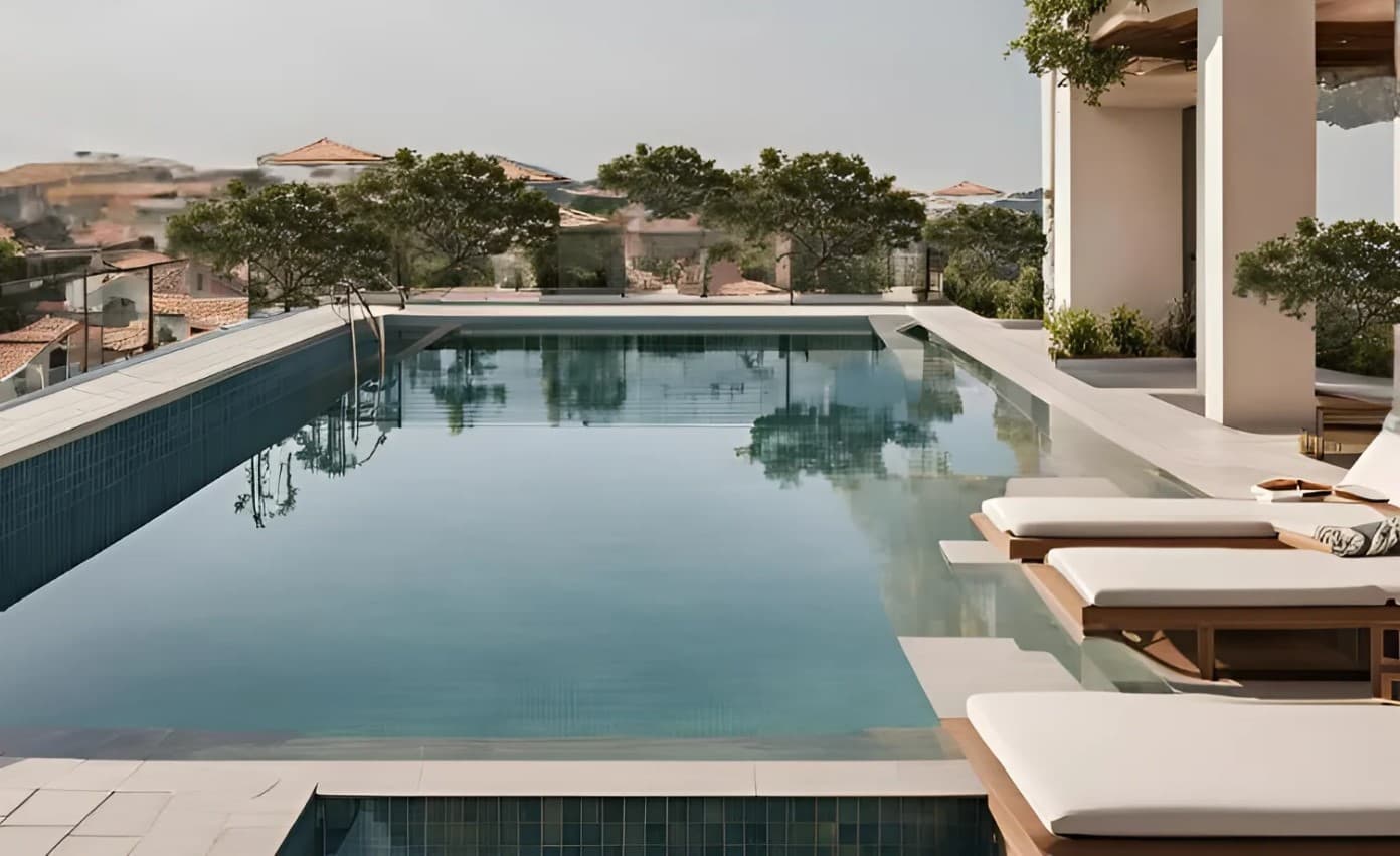 AG Ark amenity Rooftop Swimming Pool - Dubailand Residence Complex, Dubai - by AG Properties