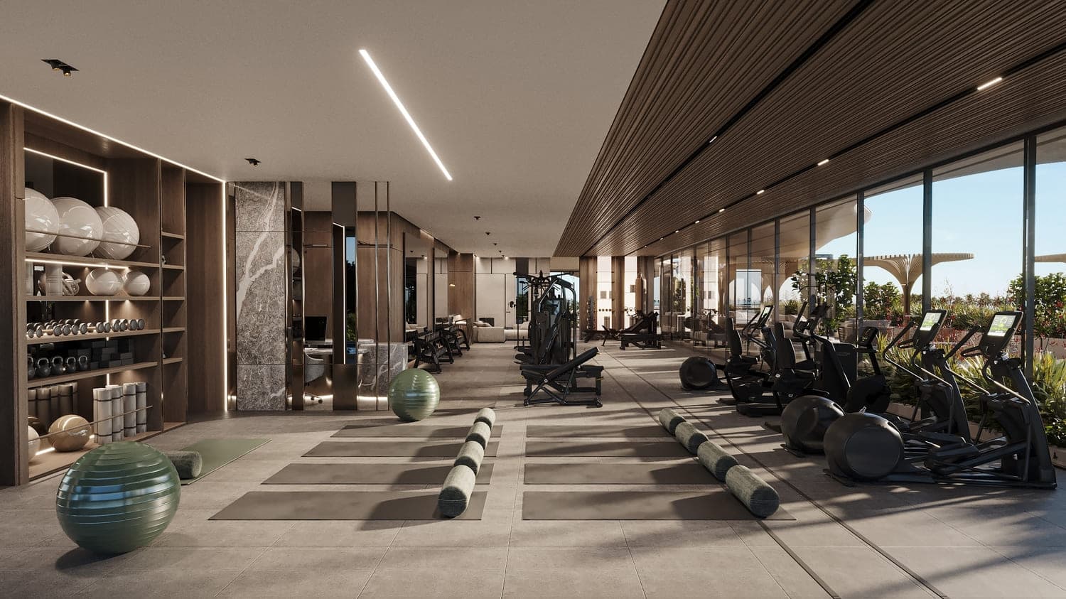 Agua Residences amenity Fitness Studio - Dubai Islands, Dubai - by Citi Developers