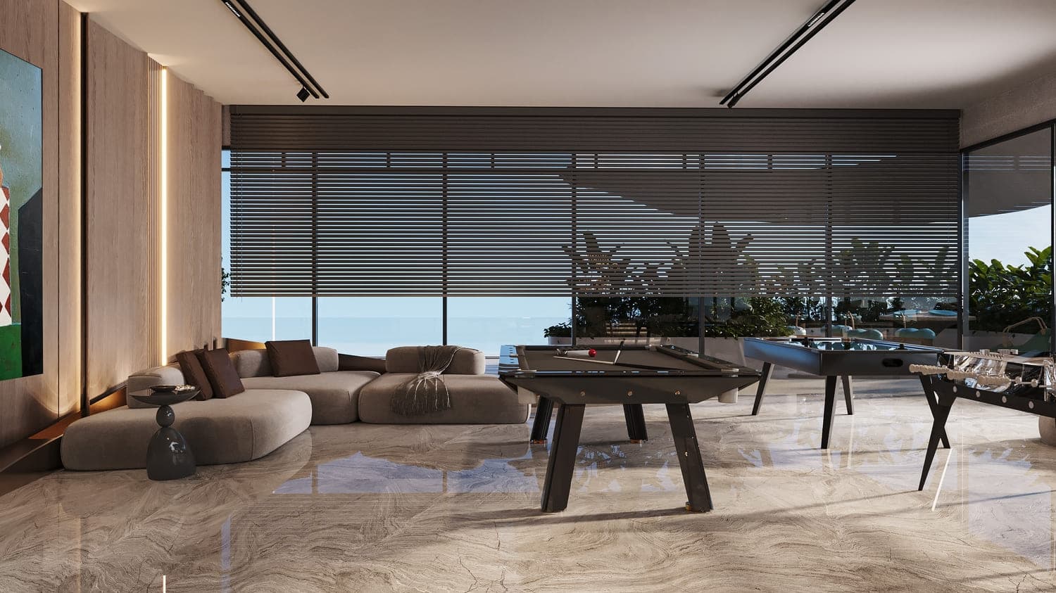 Agua Residences amenity Game Room - Dubai Islands, Dubai - by Citi Developers
