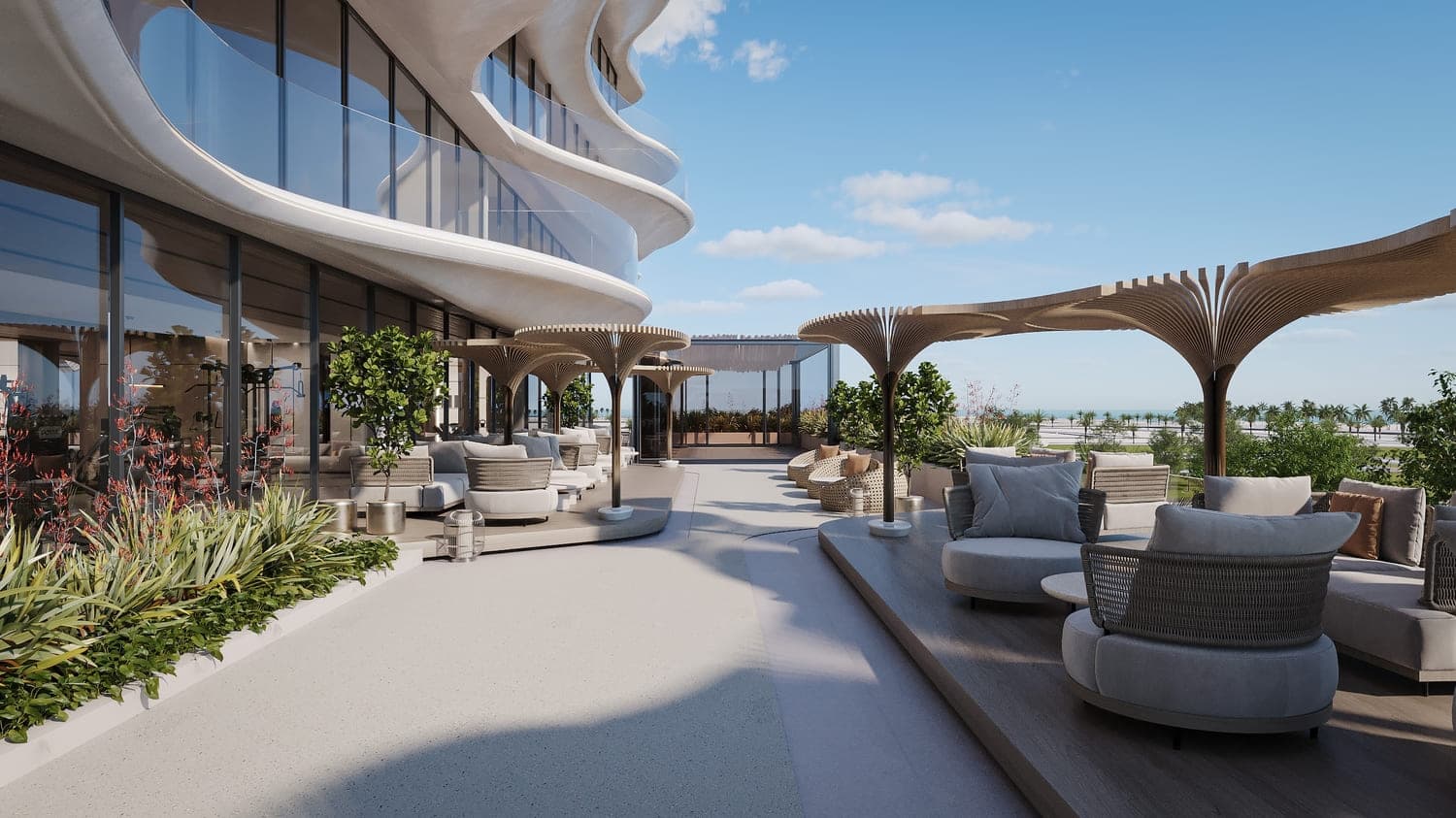 Agua Residences amenity Infinity Deck - Dubai Islands, Dubai - by Citi Developers