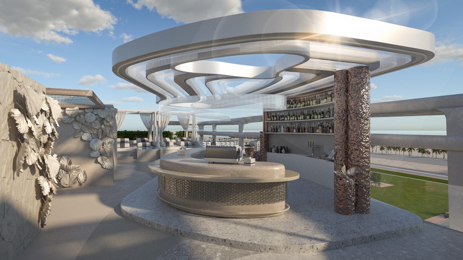 Agua Residences amenity Main Pool Bar - Dubai Islands, Dubai - by Citi Developers