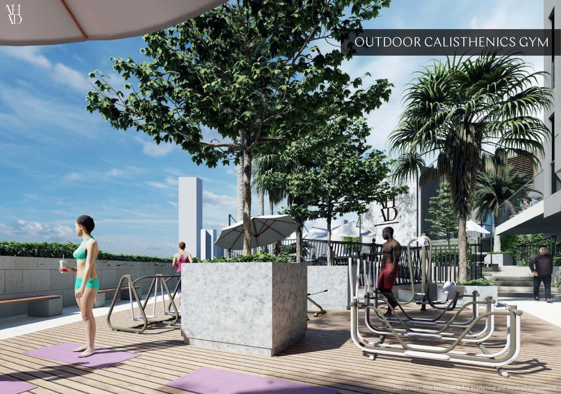 Ahad Residences amenity Outdoor Gym in Business Bay, Dubai, by AHAD Group