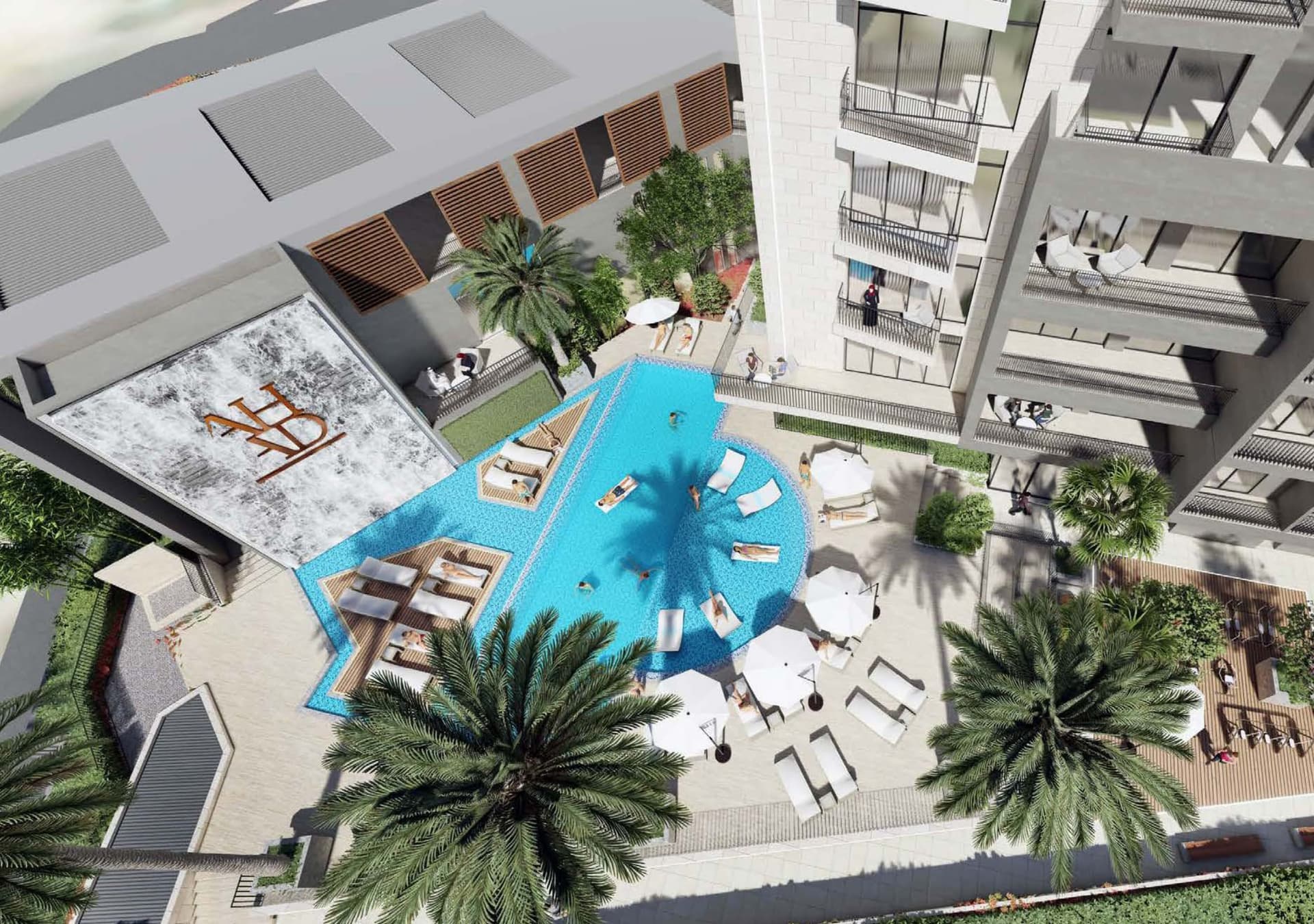 Ahad Residences amenity Swimming Pool in Business Bay, Dubai, by AHAD Group