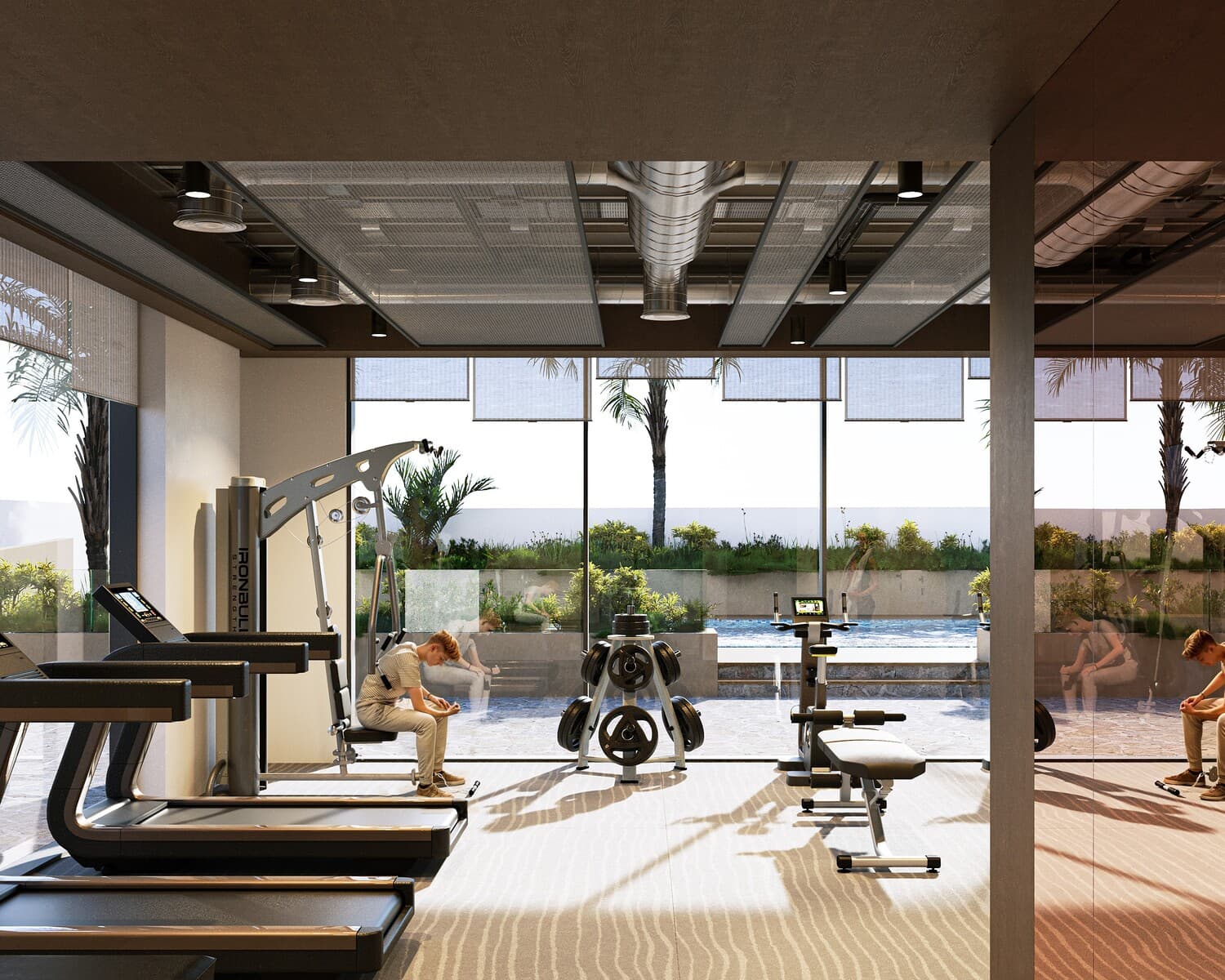 Aizel Tower amenity Gym - Dubai International City, Dubai - by Maakdream Properties