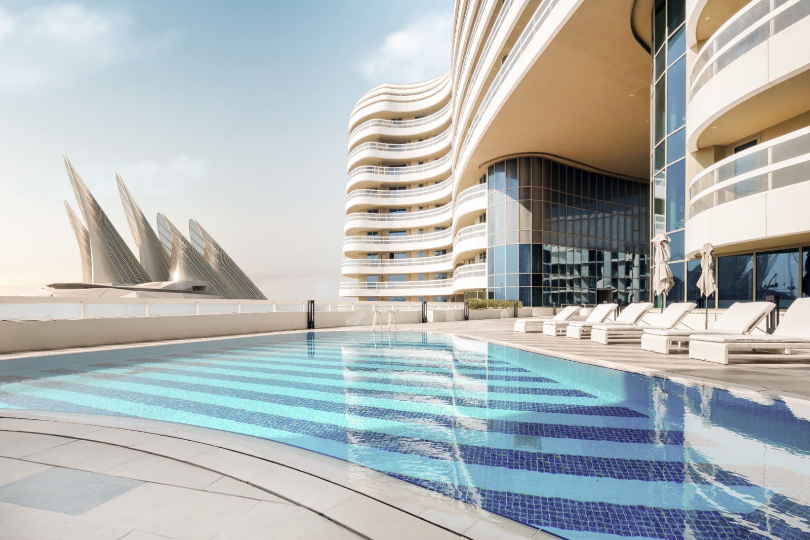 Ajwan Towers amenity Swimming Pool - Al Saadiyat island, Dubai - by ESK Investments