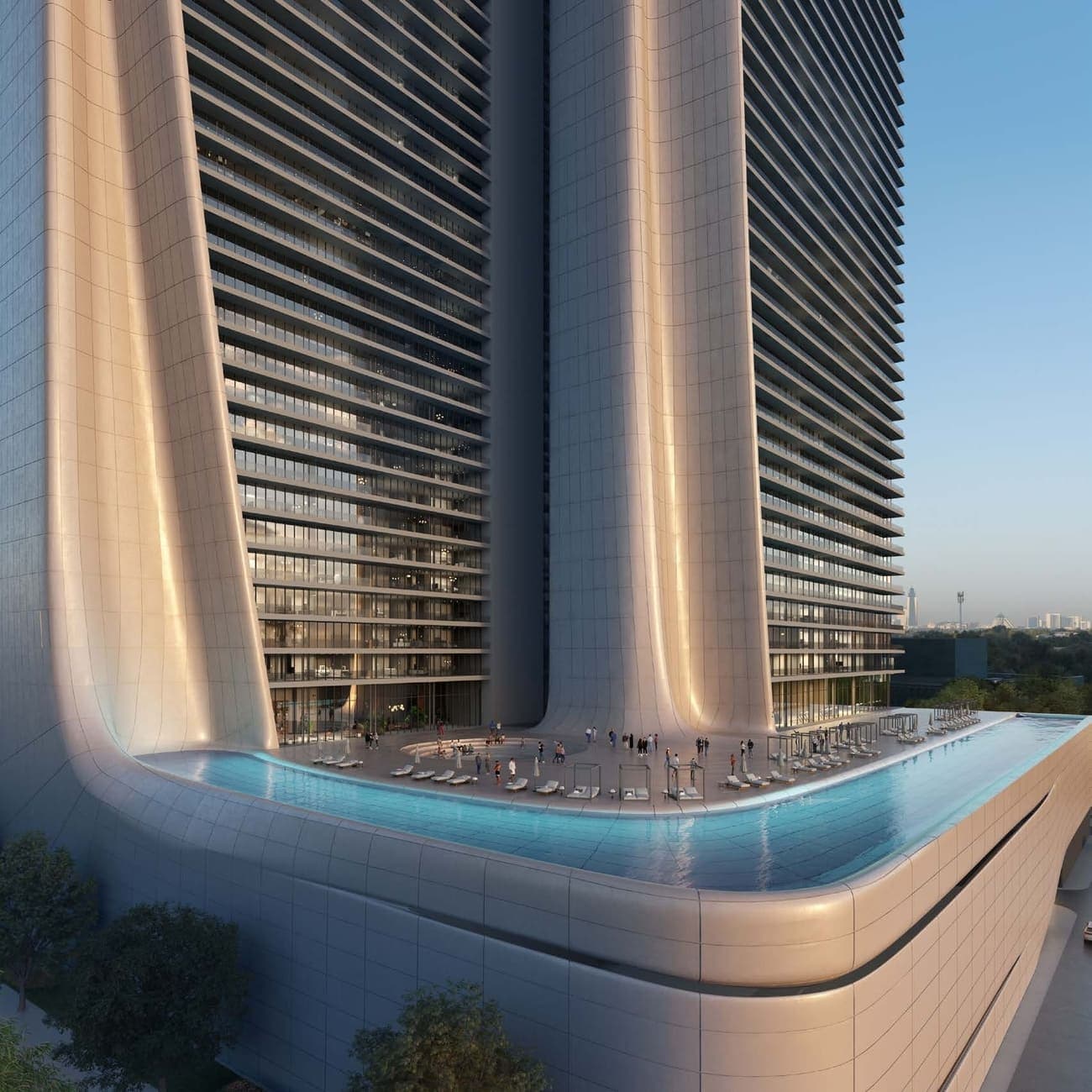Akala Residences amenity Infinity Pool - Zabeel 1&2, Dubai - by Arada