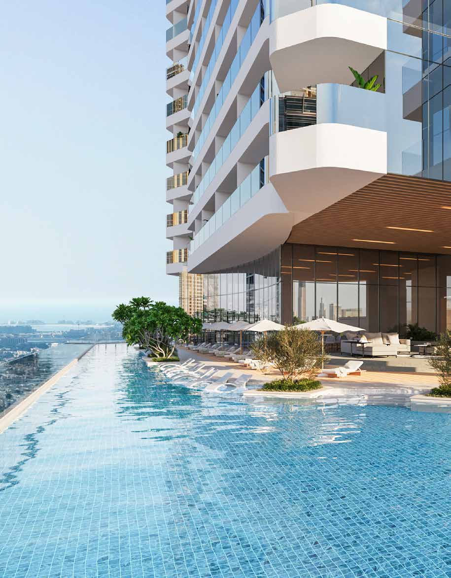 Al Habtoor Tower amenity Infinity Pools With 270° Views Of The Dubai Skyline - Business Bay, Dubai - by Al Habtoor Group