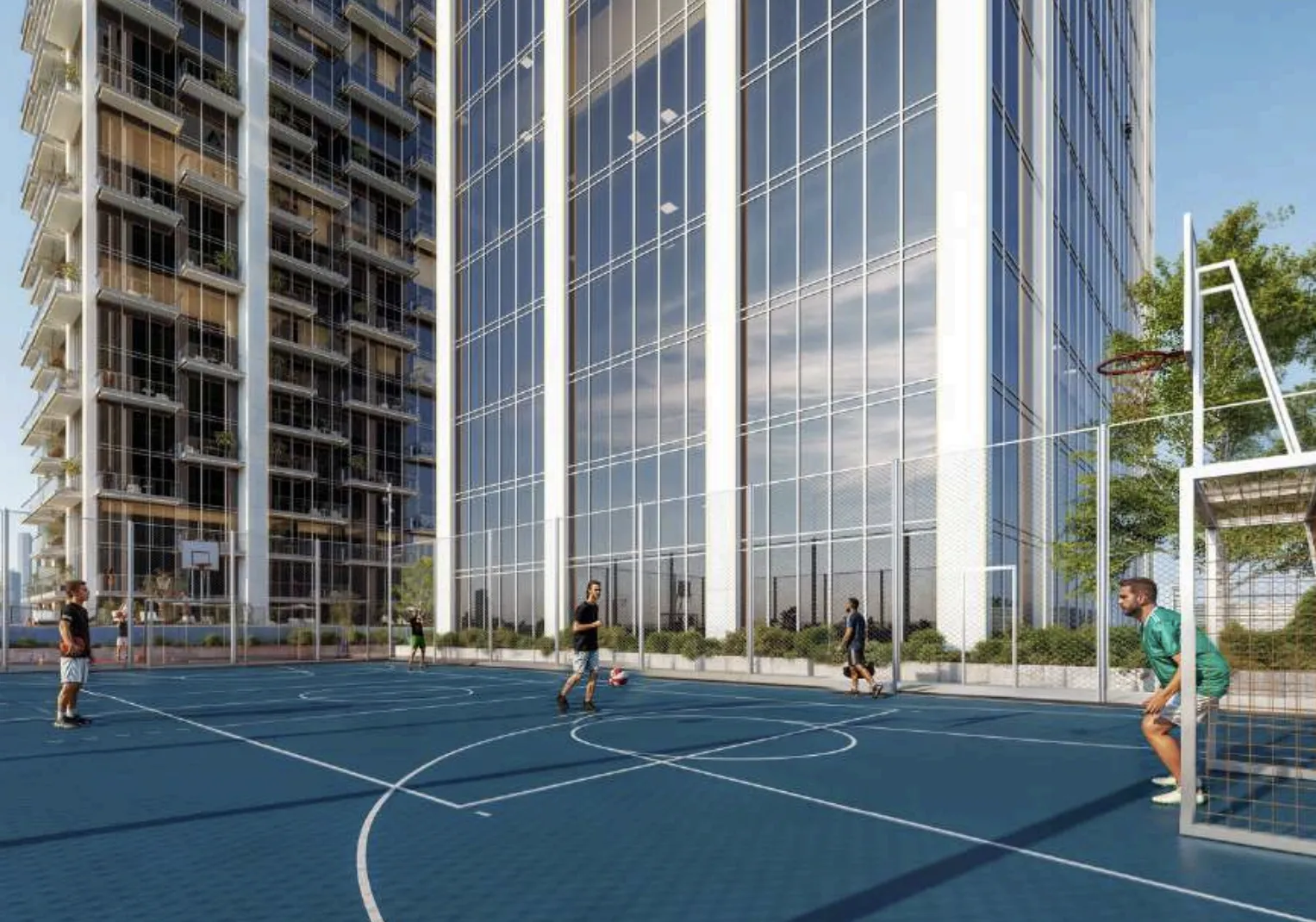 Al Vista amenity Half Basketball Court - Bukadra, Dubai - by Dubai Investments Real Estate