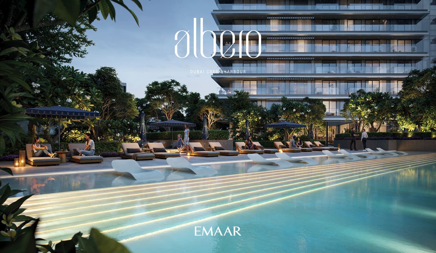 Albero amenity Infinity Pool - Green Gate at Dubai Creek Harbour, Dubai - by Emaar